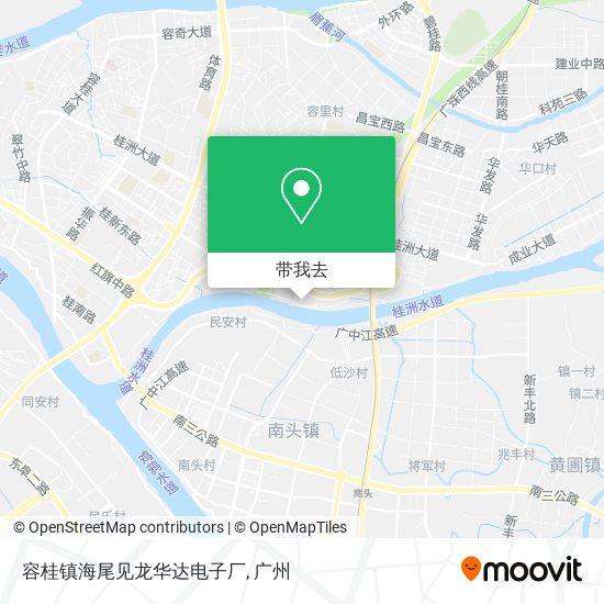 容桂镇海尾见龙华达电子厂地图