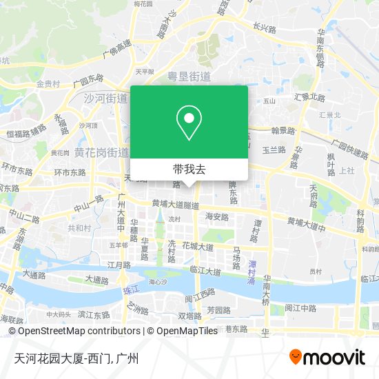 天河花园大厦-西门地图