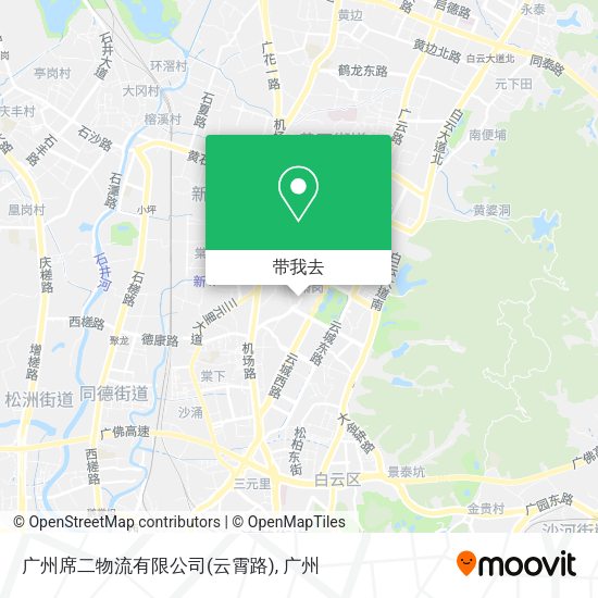 广州席二物流有限公司(云霄路)地图