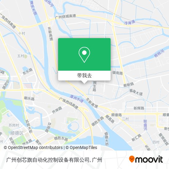 广州创芯旗自动化控制设备有限公司地图