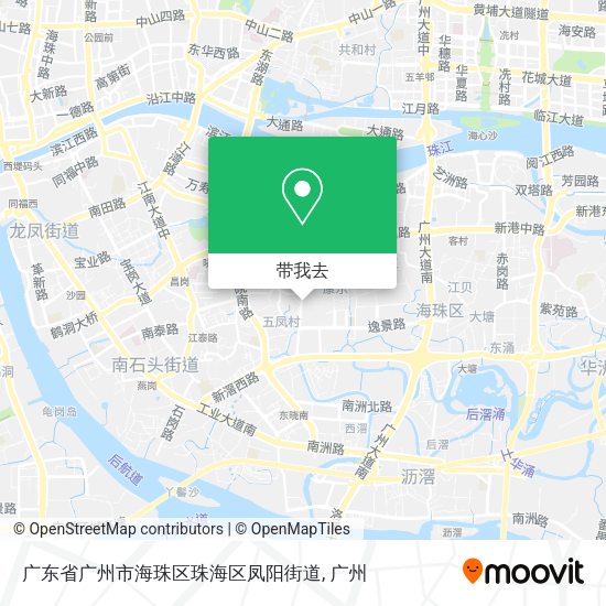 广东省广州市海珠区珠海区凤阳街道地图