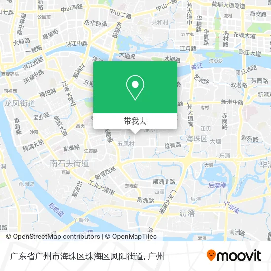 广东省广州市海珠区珠海区凤阳街道地图