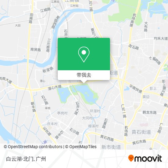 白云湖-北门地图