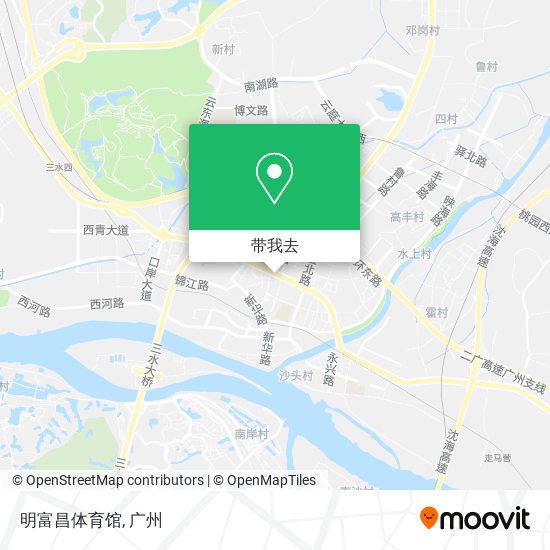 明富昌体育馆地图