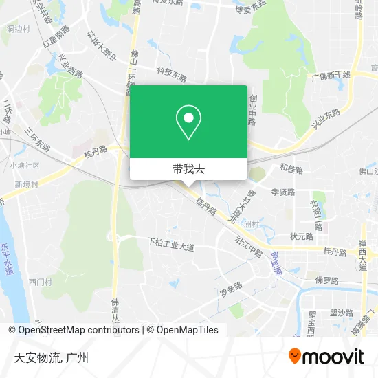 天安物流地图