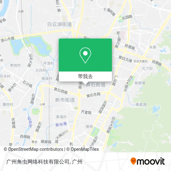广州角虫网络科技有限公司地图