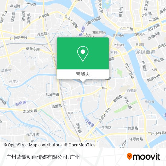广州蓝狐动画传媒有限公司地图