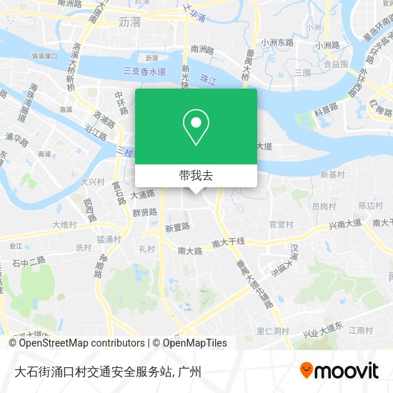 大石街涌口村交通安全服务站地图