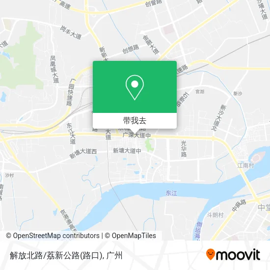 解放北路/荔新公路(路口)地图