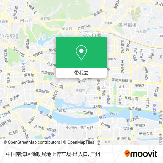中国南海区渔政局地上停车场-出入口地图