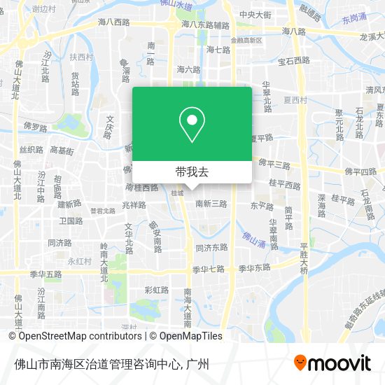 佛山市南海区治道管理咨询中心地图