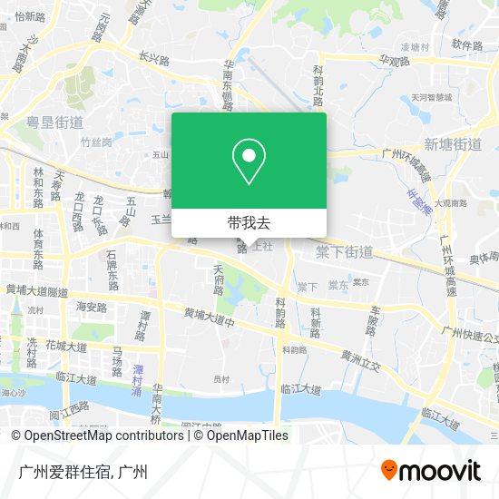 广州爱群住宿地图