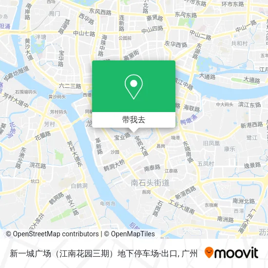 新一城广场（江南花园三期）地下停车场-出口地图
