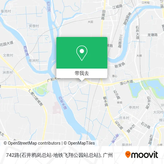 742路(石井鸦岗总站-地铁飞翔公园站总站)地图