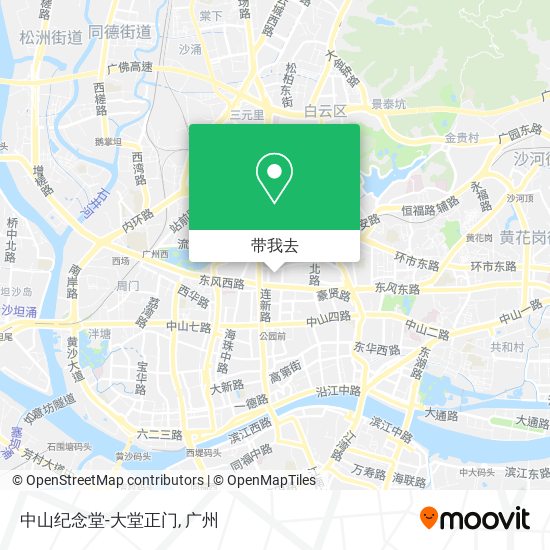 中山纪念堂-大堂正门地图