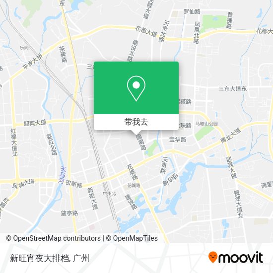 新旺宵夜大排档地图