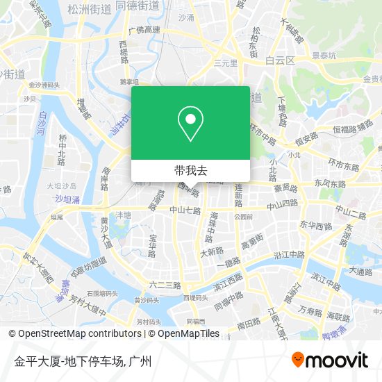 金平大厦-地下停车场地图