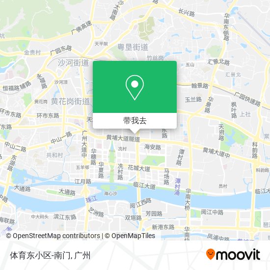 体育东小区-南门地图