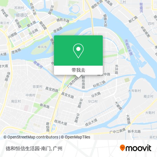 德和恒信生活园-南门地图