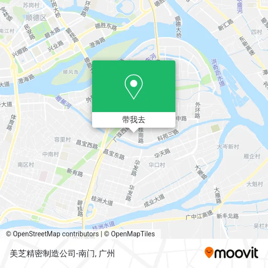 美芝精密制造公司-南门地图