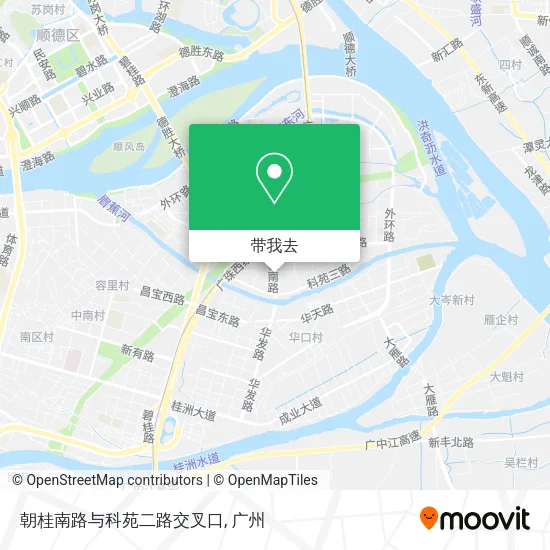 朝桂南路与科苑二路交叉口地图