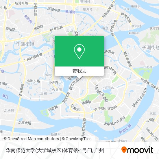 华南师范大学(大学城校区)体育馆-1号门地图