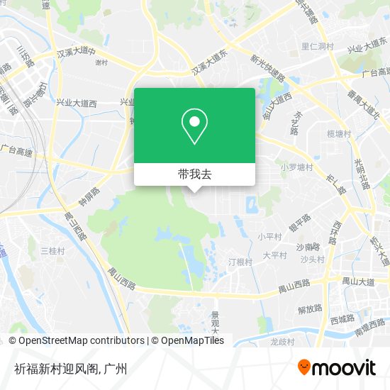 祈福新村迎风阁地图