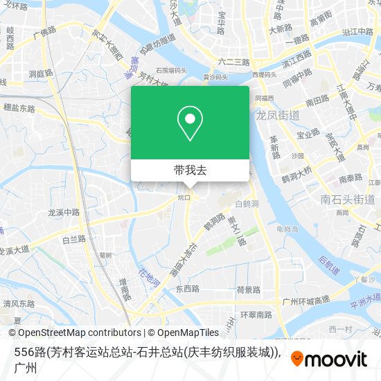 556路(芳村客运站总站-石井总站(庆丰纺织服装城))地图