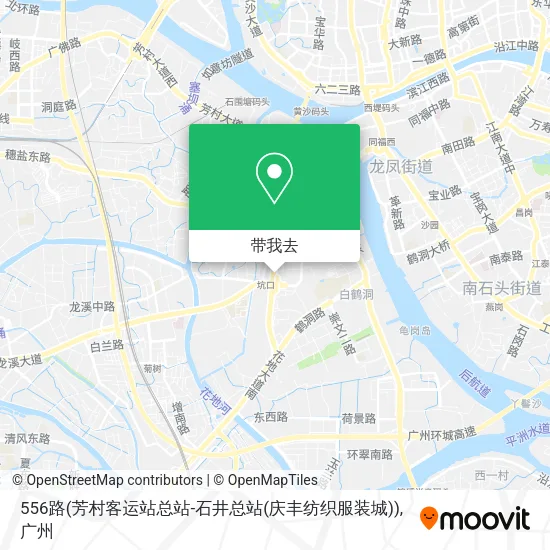 556路(芳村客运站总站-石井总站(庆丰纺织服装城))地图