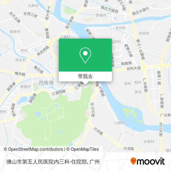 佛山市第五人民医院内三科-住院部地图