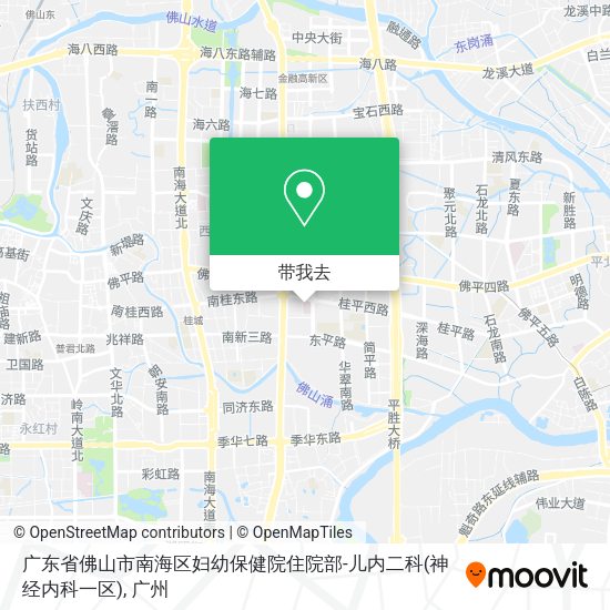 广东省佛山市南海区妇幼保健院住院部-儿内二科(神经内科一区)地图
