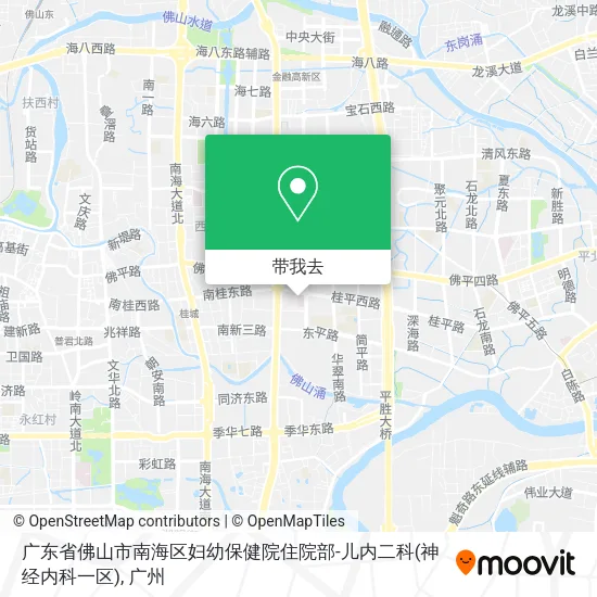 广东省佛山市南海区妇幼保健院住院部-儿内二科(神经内科一区)地图