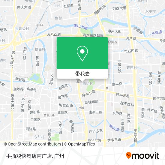 手撕鸡快餐店南广店地图