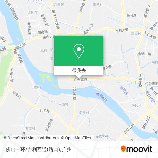佛山一环/吉利互通(路口)地图