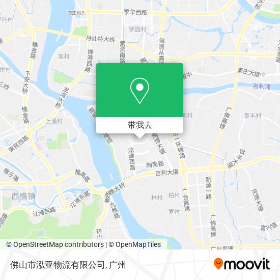 佛山市泓亚物流有限公司地图