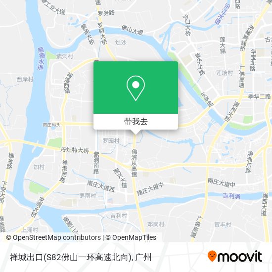 禅城出口(S82佛山一环高速北向)地图