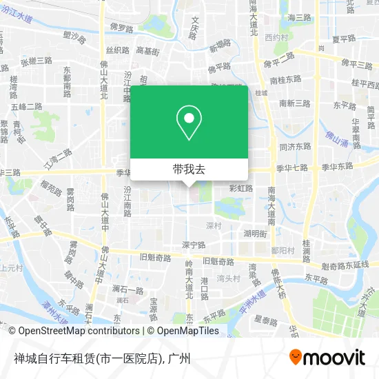 禅城自行车租赁(市一医院店)地图