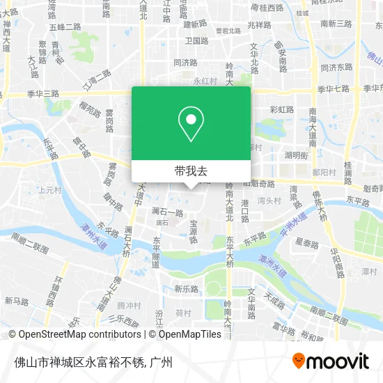 佛山市禅城区永富裕不锈地图