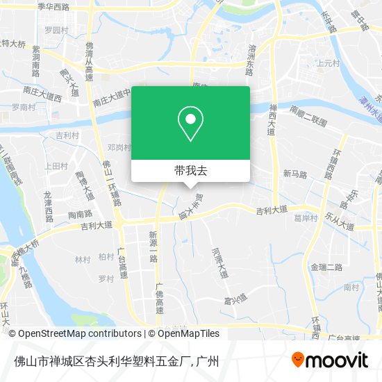 佛山市禅城区杏头利华塑料五金厂地图