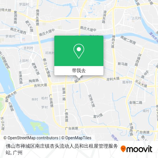 佛山市禅城区南庄镇杏头流动人员和出租屋管理服务站地图