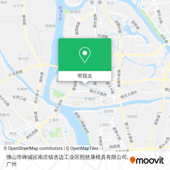 佛山市禅城区南庄镇杏边工业区熙慈康模具有限公司地图