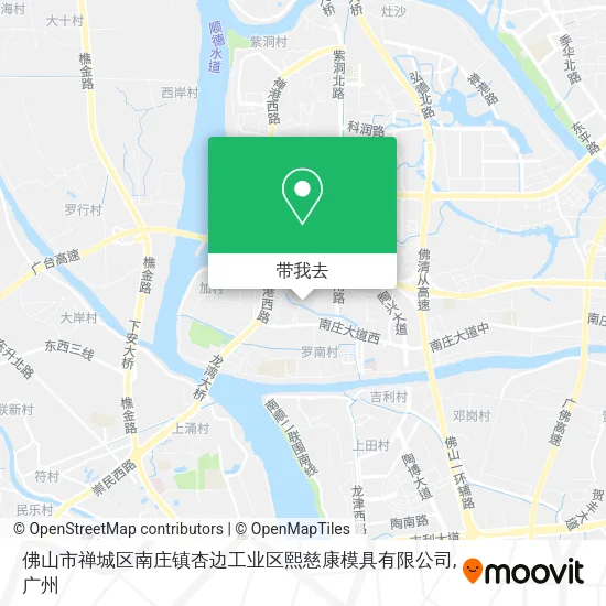 佛山市禅城区南庄镇杏边工业区熙慈康模具有限公司地图