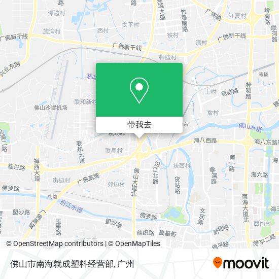 佛山市南海就成塑料经营部地图