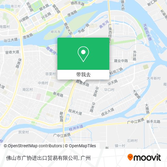 佛山市广协进出口贸易有限公司地图