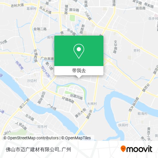 佛山市迈广建材有限公司地图