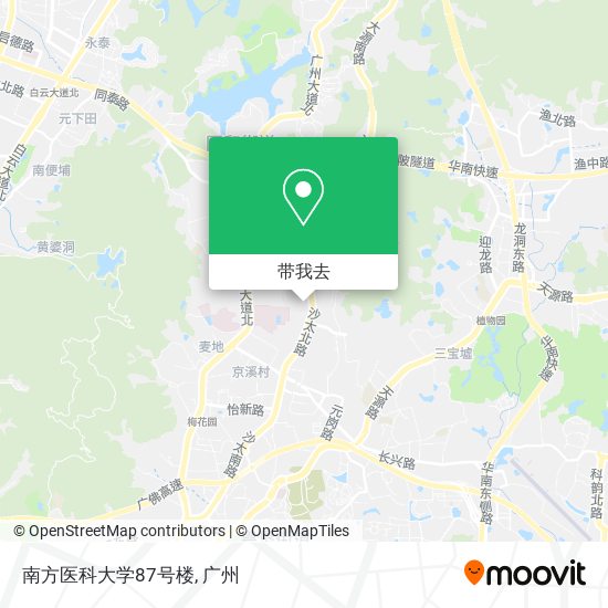 南方医科大学87号楼地图