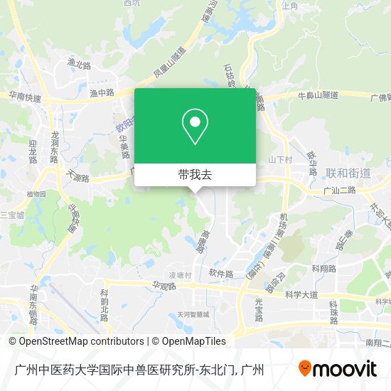 广州中医药大学国际中兽医研究所-东北门地图