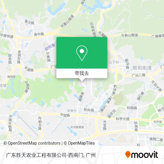 广东胜天农业工程有限公司-西南门地图