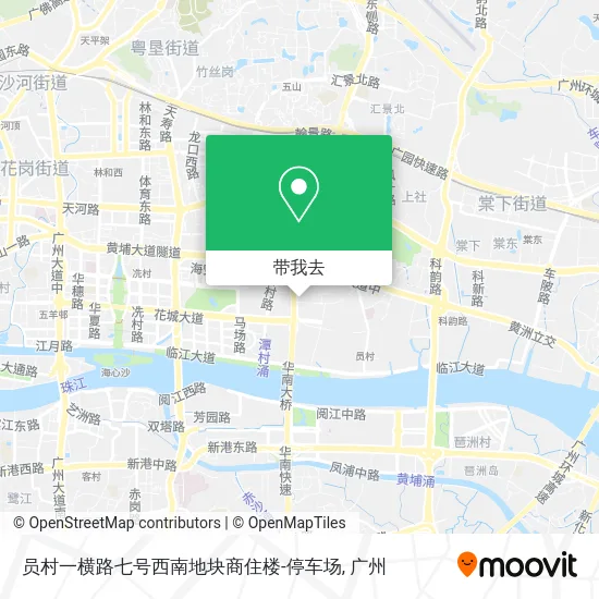 员村一横路七号西南地块商住楼-停车场地图