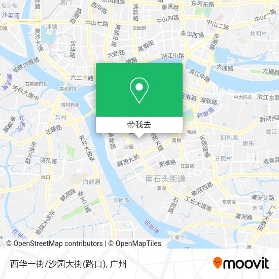 西华一街/沙园大街(路口)地图